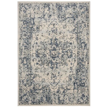Safavieh 4 x 6 ft. Charleston 411A Power Loomed Rectangle Area Rug Ivory & Navy CHL411A-4